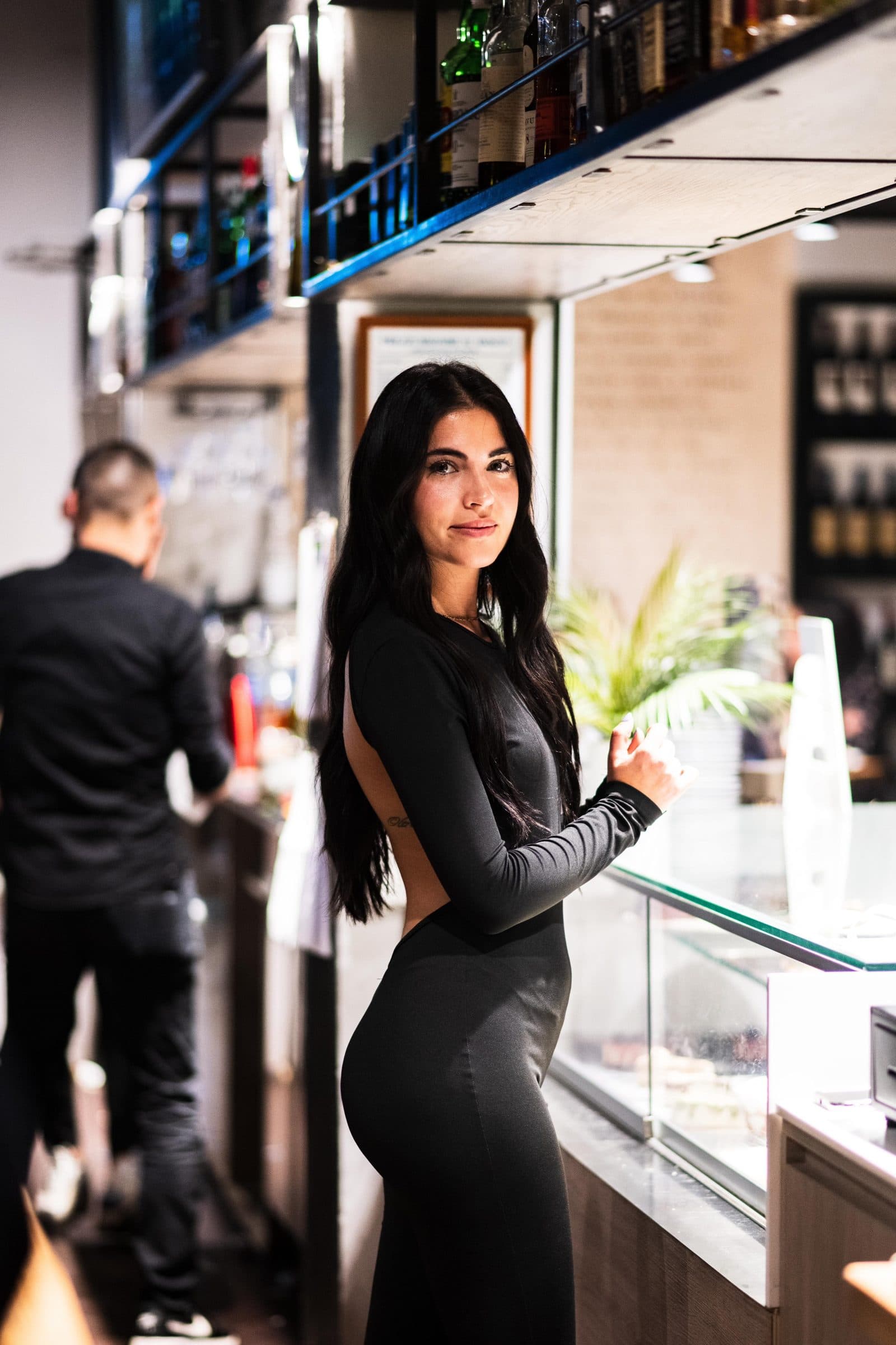 Il bancone di OBUS con la vetrina